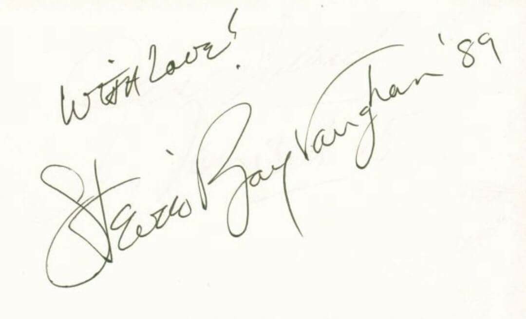 Stevie Ray Vaughan Autograph