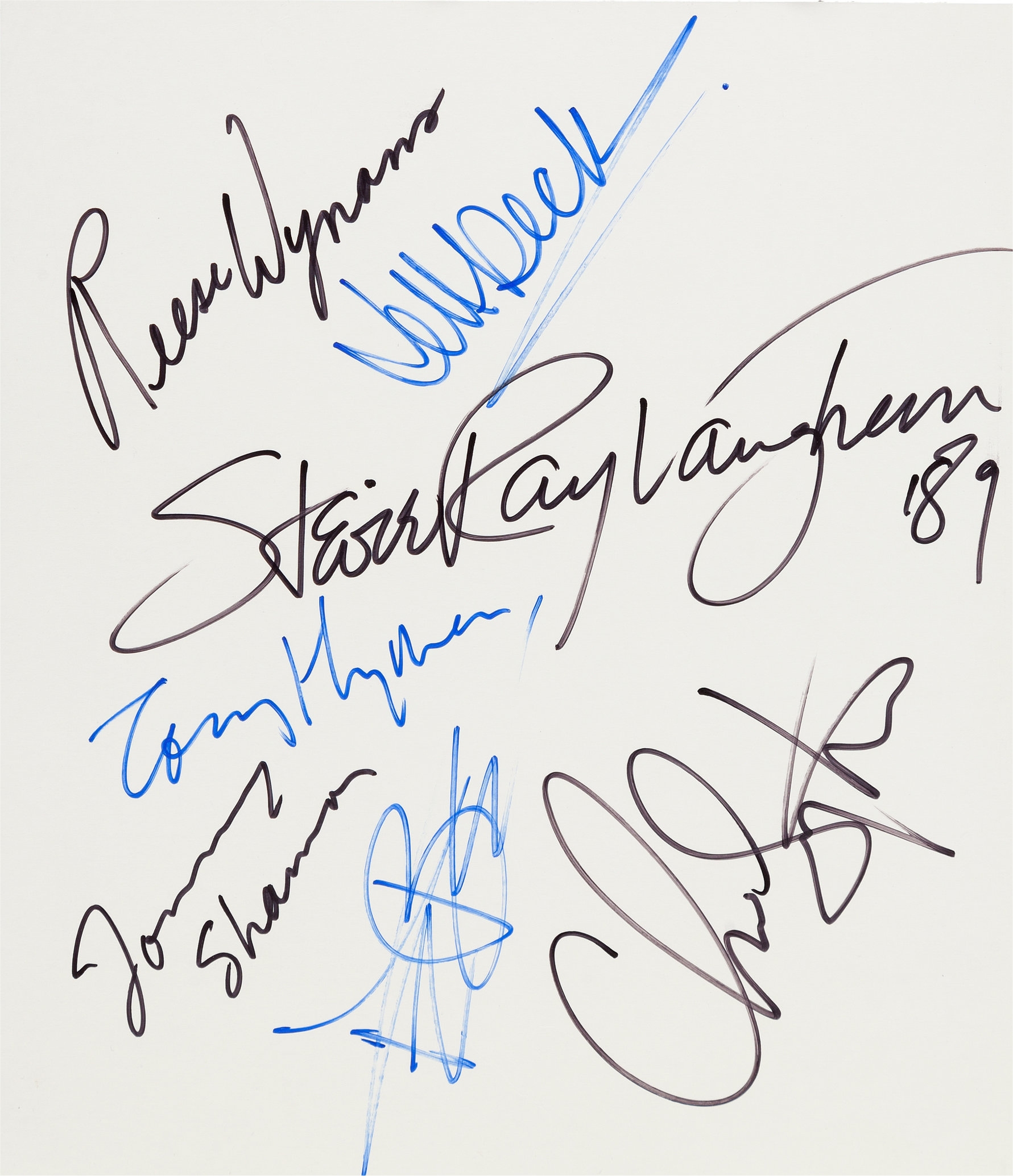 Stevie Ray Vaughan Autograph