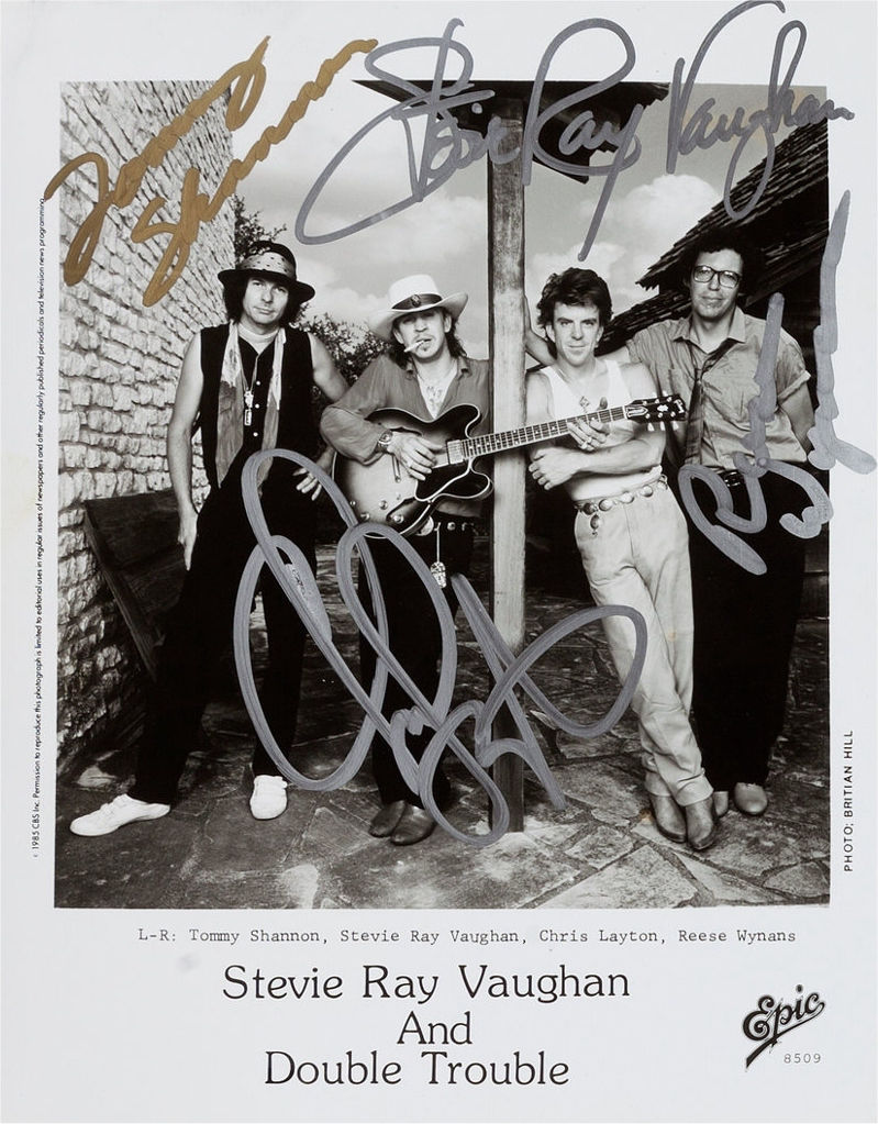 Stevie Ray Vaughan Signed Photo
