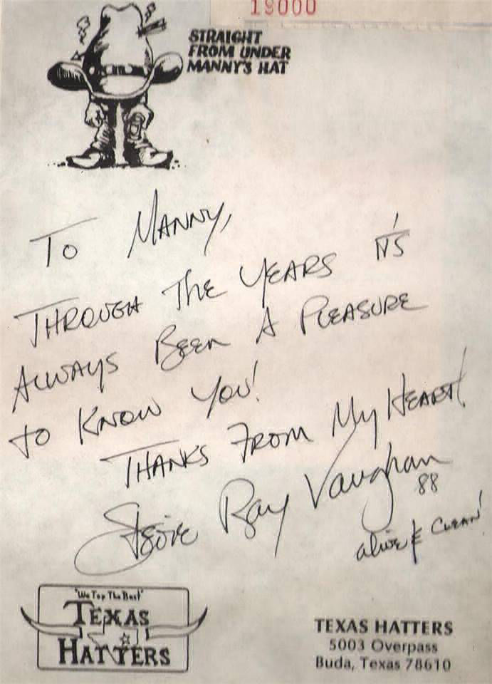 Stevie Ray Vaughan Autograph