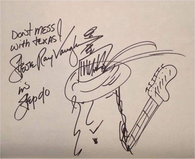 Stevie Ray Vaughan Autograph