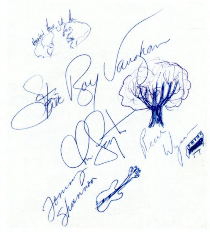 Stevie Ray Vaughan Autograph