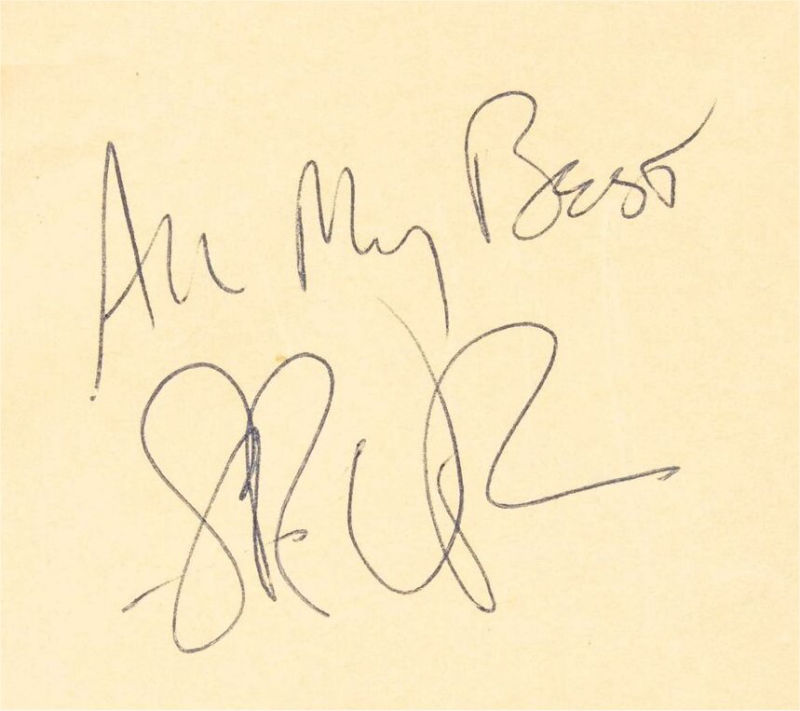 Stevie Ray Vaughan Autograph