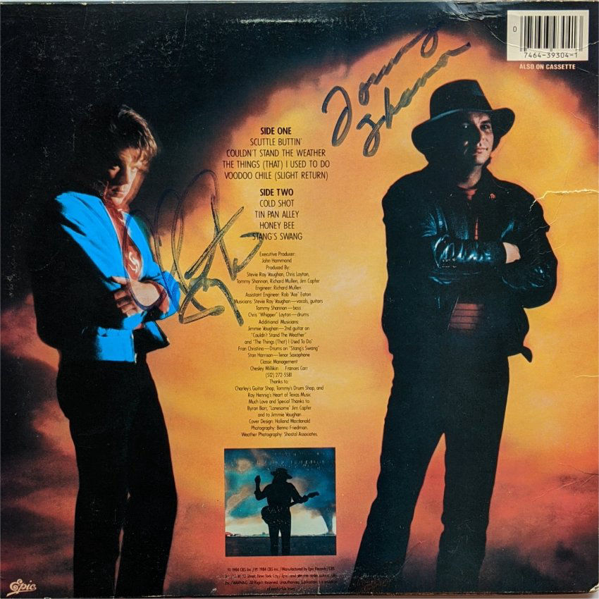 Stevie Ray Vaughan Autograph