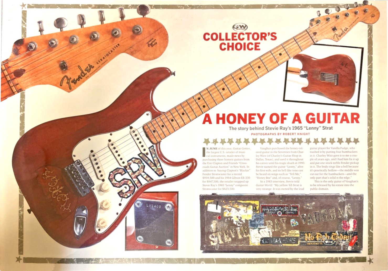 Stevie Ray Vaughan Lenny Poster