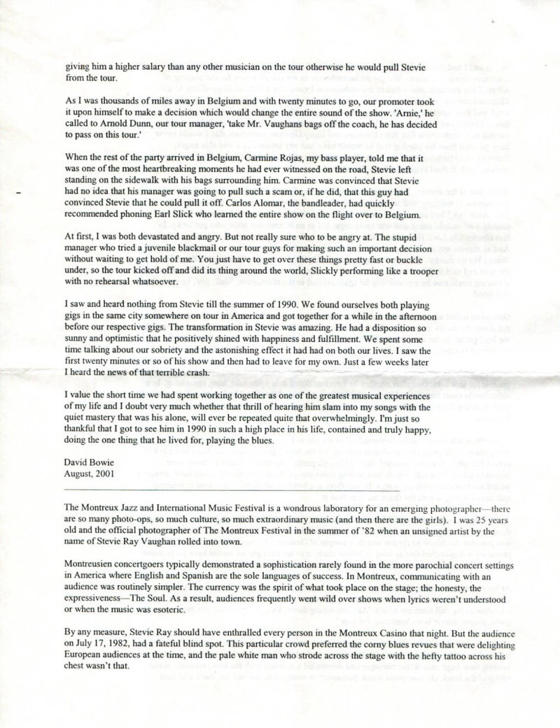 Live at Montreux Press Release