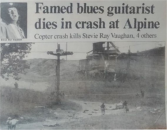 Stevie Ray Vaughan Death Newspaper Report